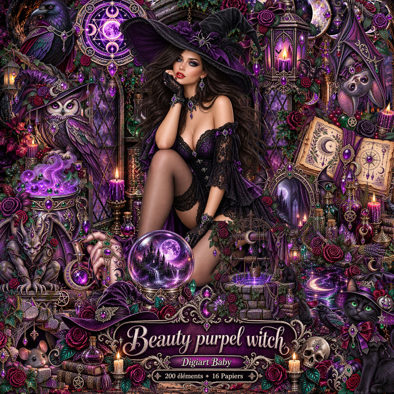 (image for) Beauty purpel witch